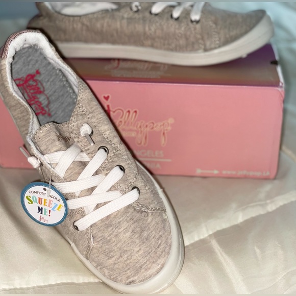 Jellypop sneakers lace up natural fabric size 11 NWT - Picture 7 of 9